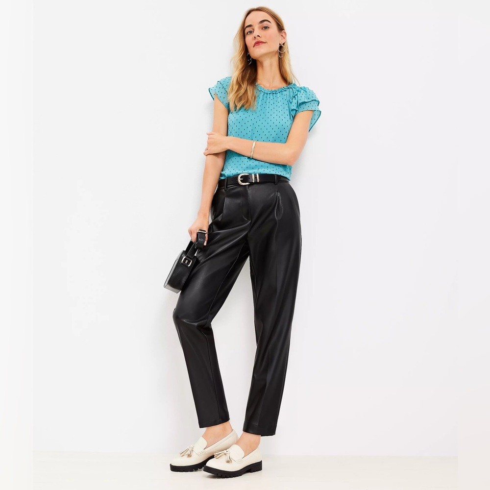 NEW Ann Taylor Loft Faux Leather Pants